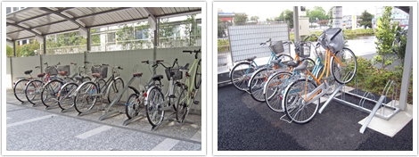 自転車置場写真