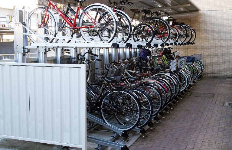 自転車ラック 駐輪場屋根 宅配ボックスリニューアル ダイケン