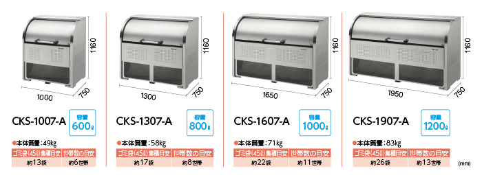 最新アイテム 工具屋 まいど 直送品 ダイケン ステンレスゴミ収集庫クリーンストッカー 間口1650 奥行750 CKS-1607 