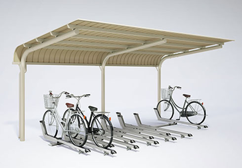 アール屋根片支持丸柱 (奥行2660㎜)