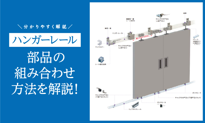 ハンガーレール部品の組み合わせを解説-メイン画像